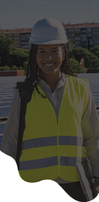 Imagem de painéis solares instalados